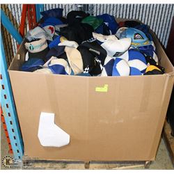 PALLET OF APPROX 1500 COLLECTORS BASEBALLS CAPS