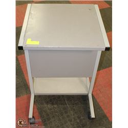METAL STAND ON CASTORS 17"X19"