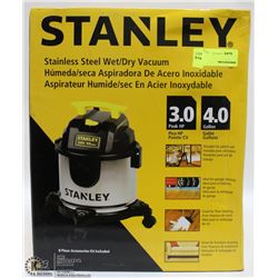 STANLEY STAINLESS STEEL WET/DRY VAC