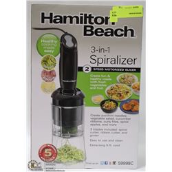 HAMILTON BEACH 3 IN 1 SPIRALIZER