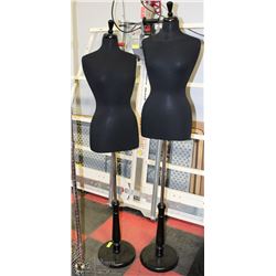 MANNEQUIN BUST ON STAND X2