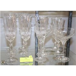 12PC OF CRYSTAL STEMWARE