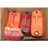 Image 1 : LARGE BOX WITH 4 JERRY GAS CANS