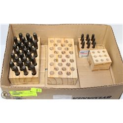 BOX W/COMPLETE STEEL PUNCH LETTER &