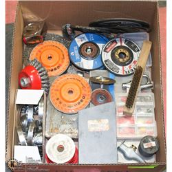 BOX W/ZIPCUT BLADES, GRINDER BLADES,