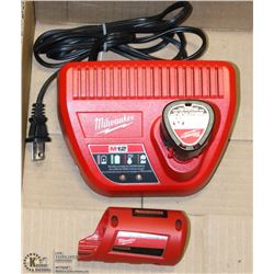 FLAT WITH MILWAUKEE MIZ LITHIUM CHARGER