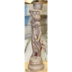 FLOOR STANDING CANDLE HOLDER STATUE