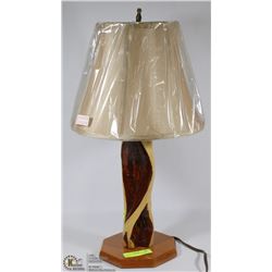 VINTAGE HAND CARVED TABLE LAMP