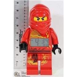 GENUINE LEGO RED ALARM CLOCK (WORKING)