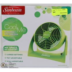 SUNBEAM FAN ON CHOICE: GREEN