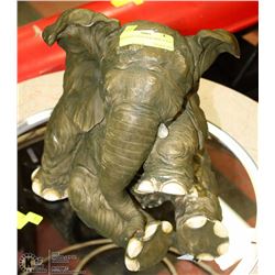 ELEPHANT STATUE WITH TEAR DROP 14"X10"