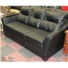 Image 1 : NEW BLACK LEATHERETTE SOFA