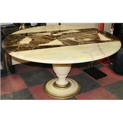 ONYX  / ALIBASTER ROUND TABLE MADE IN MEXICO