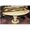 Image 1 : ONYX  / ALIBASTER ROUND TABLE MADE IN MEXICO