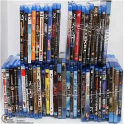 FIVE BUNDLES OF 10 ASSORTED BLU-RAY MOVIES