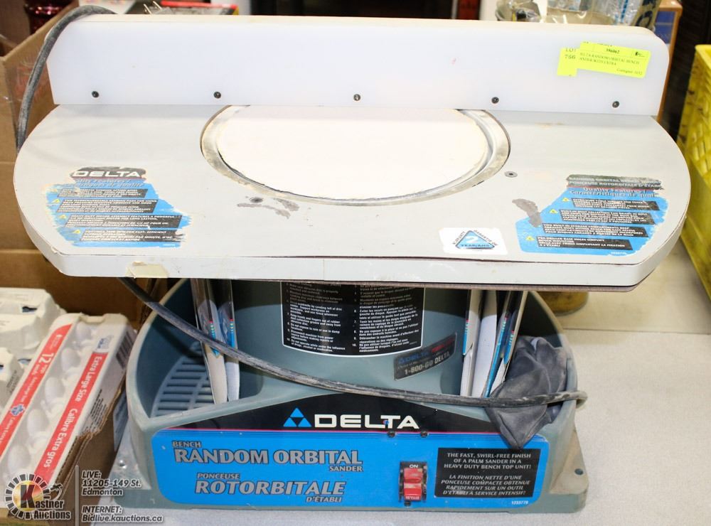 Delta Random Orbital Bench Sander With Extra