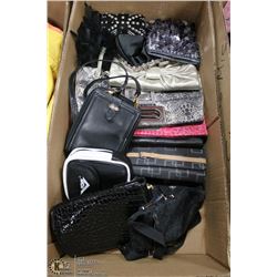 FLAT WITH 14 CLUTCHES AND DINNER BAGS