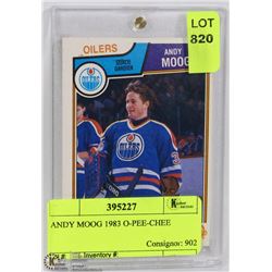 ANDY MOOG 1983 O-PEE-CHEE