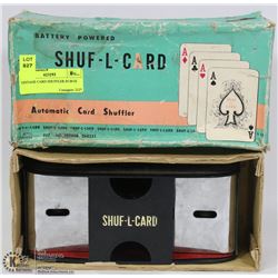 VINTAGE CARD SHUFFLER IN BOX