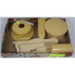 FRENCH IVORY VANITY SET 1920'S