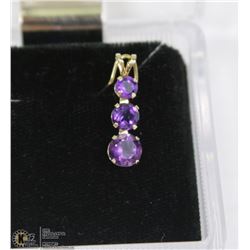 GOLD AMETHYST PENDANT
