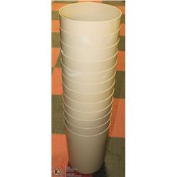 LOT OF 12 GARBAGE PAILS