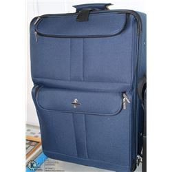 3PC ATLANTIC SUITCASES BLUE DIRECTIONAL WHEELS W/
