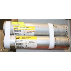 2 TUBES OF ESAB ATOMIC ARC 8018-B6 WELDING ROD