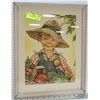 Image 1 : VINTAGE FRAMED FRECKLE FACE PRINT