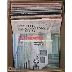 BOX OF ASSORTED RECORDS