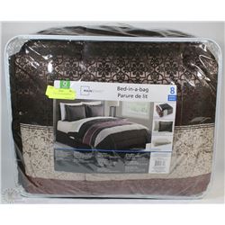 MAINSTAYS 8PC QUEEN BED IN A BAG