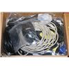 Image 1 : BOX OF COMPUTER VGA CABLES/USB MICE AND