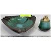 Image 1 : BLUE MOUNTAIN POTTERY ASHTRAY &LIGHTER