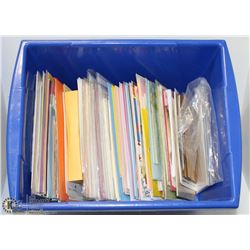 TOTE WITH ASSORTED EVENT CARDS ETC BIRTHDAY,