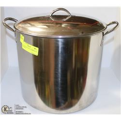XL STAINLESS STEEL COMMERCIAL POT W/LID
