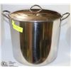 Image 1 : XL STAINLESS STEEL COMMERCIAL POT W/LID