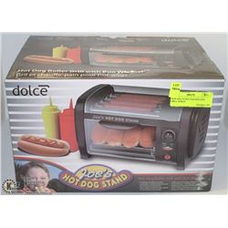NEW DOLCE HOT DOG ROLLING GRILL W/BUN