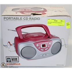 SYLVANIA PORTABLE RADIO/CD PLAYER