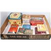 Image 1 : BOX W/9 VINTAGE COLLECTIBLE TINS INCL. SIR