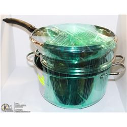 BUNDLE OF NEW POTS,WOK,LIDS ETC