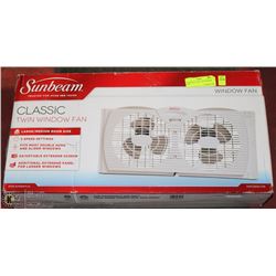 SUNBEAM CLASSIC TWIN WINDOW FAN