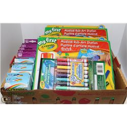 FLAT OF CHILDRENS EDUCATIONAL ACTIVITY& DRAWING