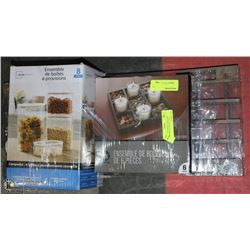 BUNDLE OF MAINSTAYS 3 TIER WOOD SHOE RACK,8PC CANN