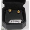 Image 1 : STERLING 925 SILVER EARRINGS WITH CITRINE STONES