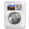Image 1 : 1882 RARE Stage Coach Series Silver Dollar BU PCGS Graded in slab