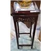 Image 1 : MARBLE INSET MAHOGANY PLANT STAND