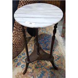 MARBLE TOP PLANT STAND