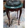 Image 1 : MARBLE TOP CARVED MAHOGANY PARLOUR TABLE