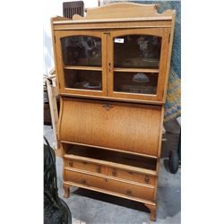 CANADIANA OAK SECRETAIRE DESK