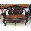 Image 1 : HIGHLY CARVED BENCH